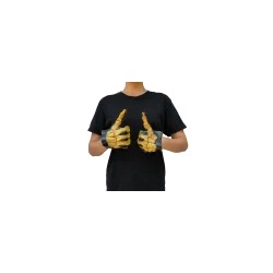 Large skeleton hands bone colored