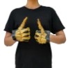 Large skeleton hands bone colored