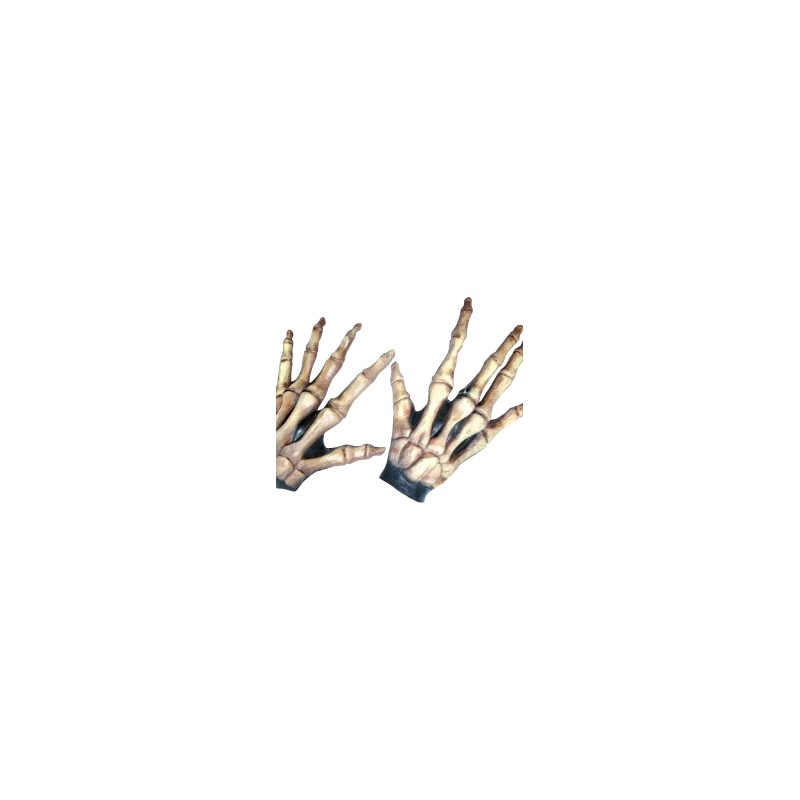 Large skeleton hands bone colored